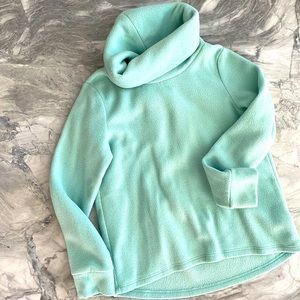 Cowl neck fleece sweater